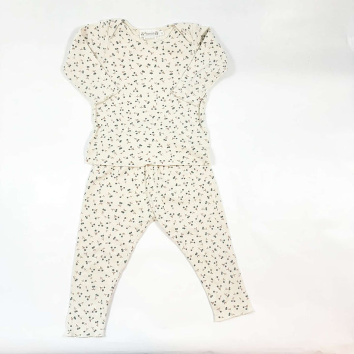 Bonpoint beige cherry pyjama 2Y 1