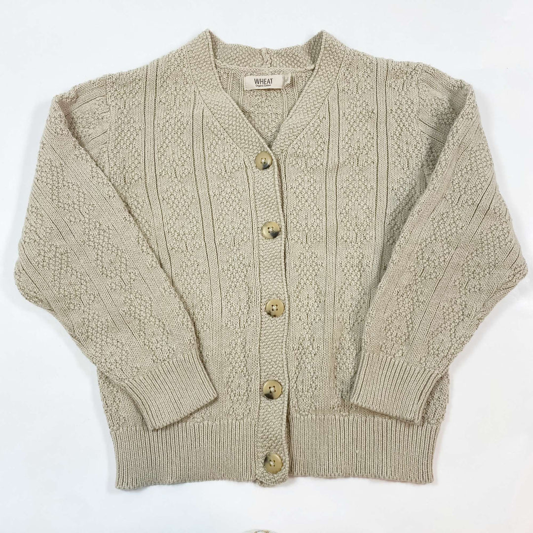 Wheat beige melange cardigan 7Y/122 1