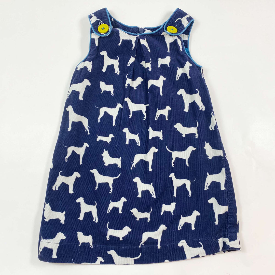Mini Boden dog print cord dress 2-3Y 1