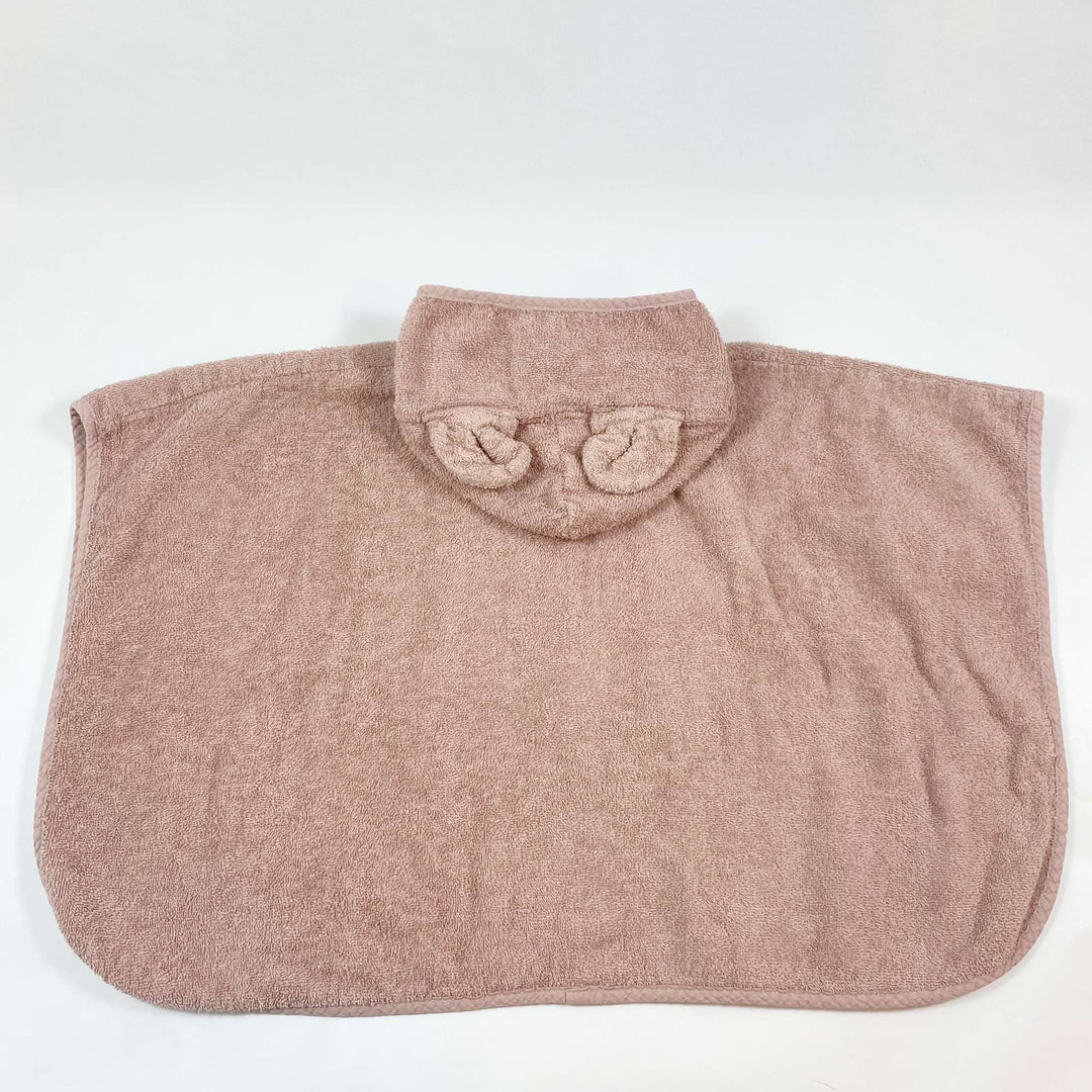 Liewood dusty rose towel poncho 2/4Y 2