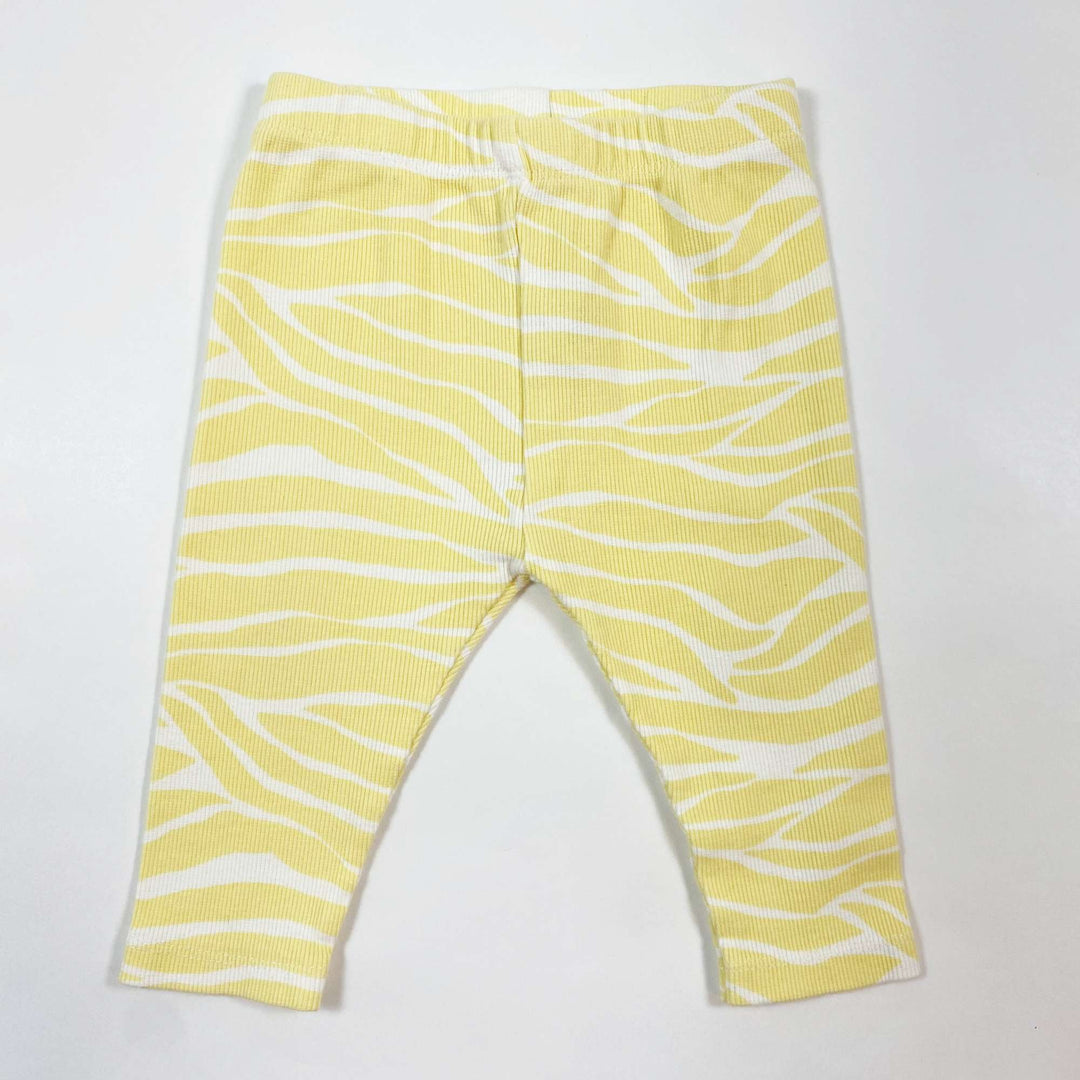Zara yellow rib leggings 3-6M/68 1