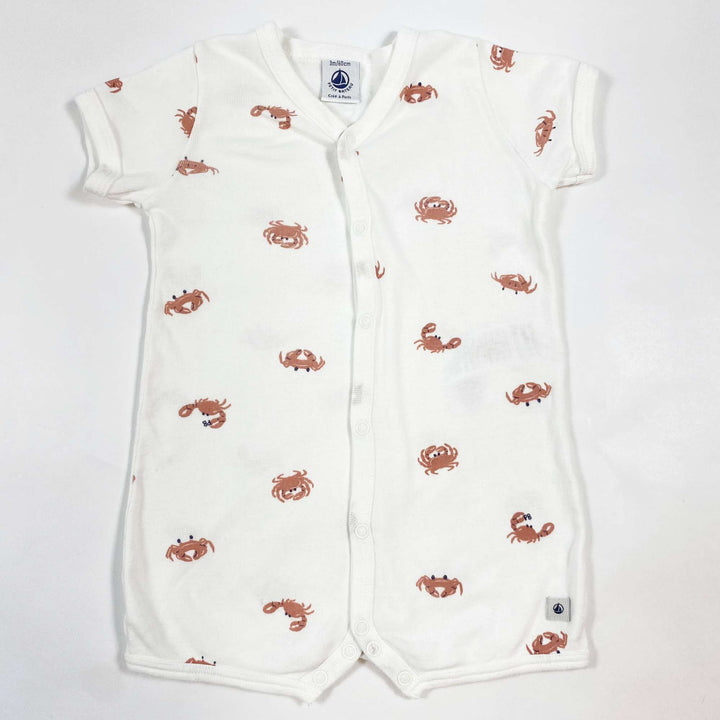 Petit Bateau crab print short pyjama 3M/60 1