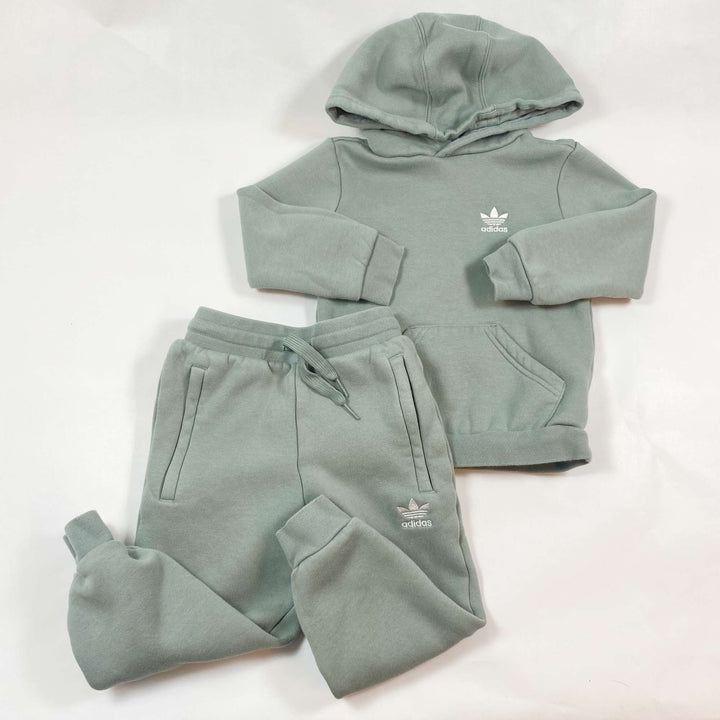 Adidas pistachio hooded sweat set 3-4Y/104 1