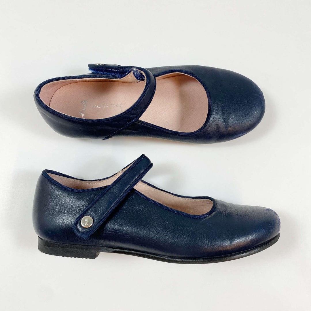 Jacadi navy leather Mary Jane ballerinas 28 1