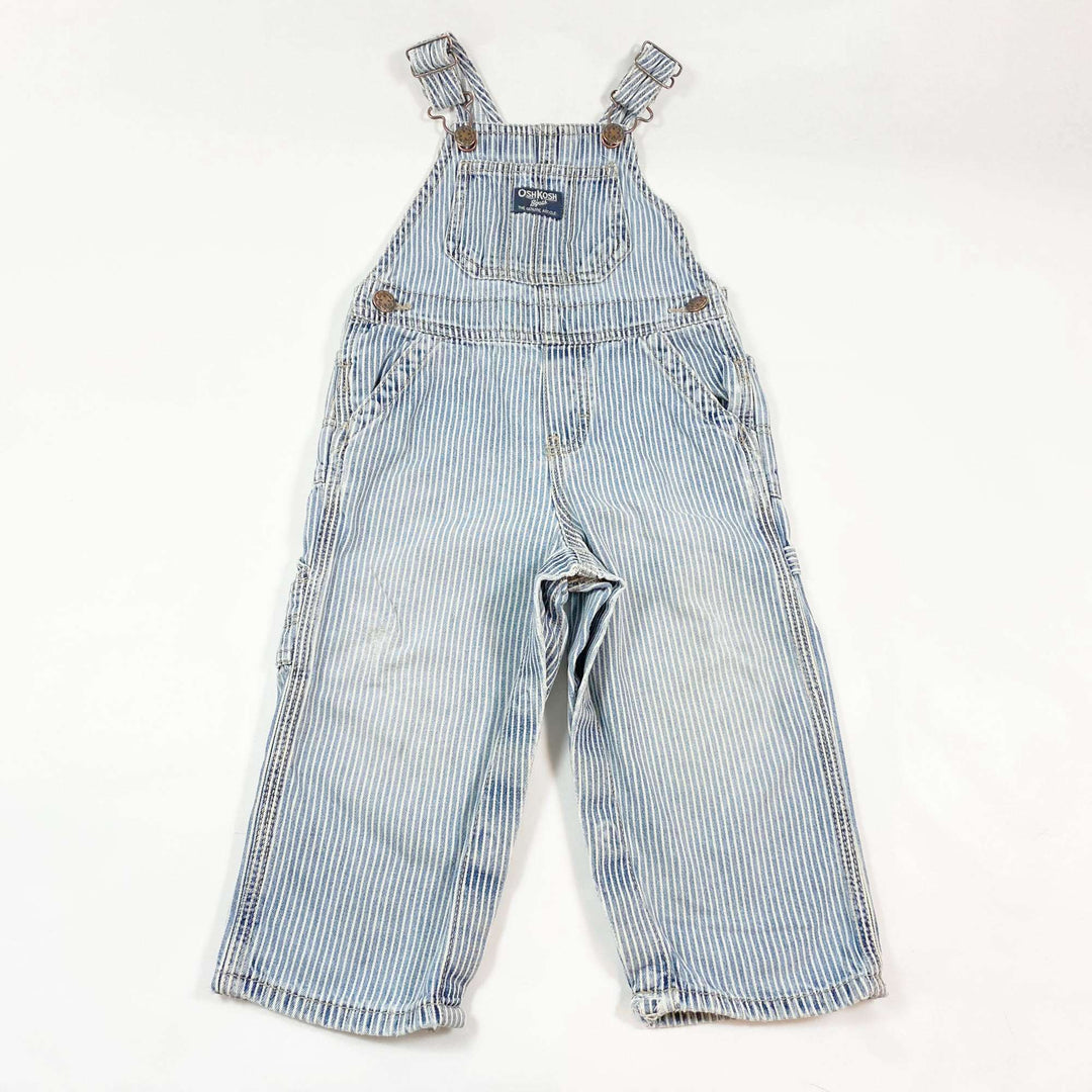 Oshkosh B'gosh blue striped dungarees 24M 1