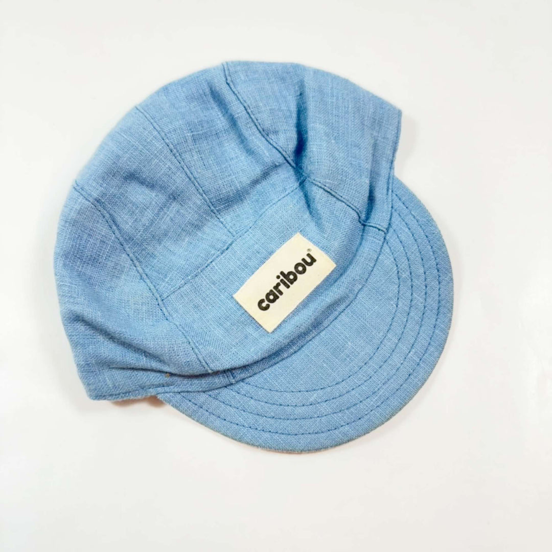 Caribou blue linen cap Petit (45-49cm) 1