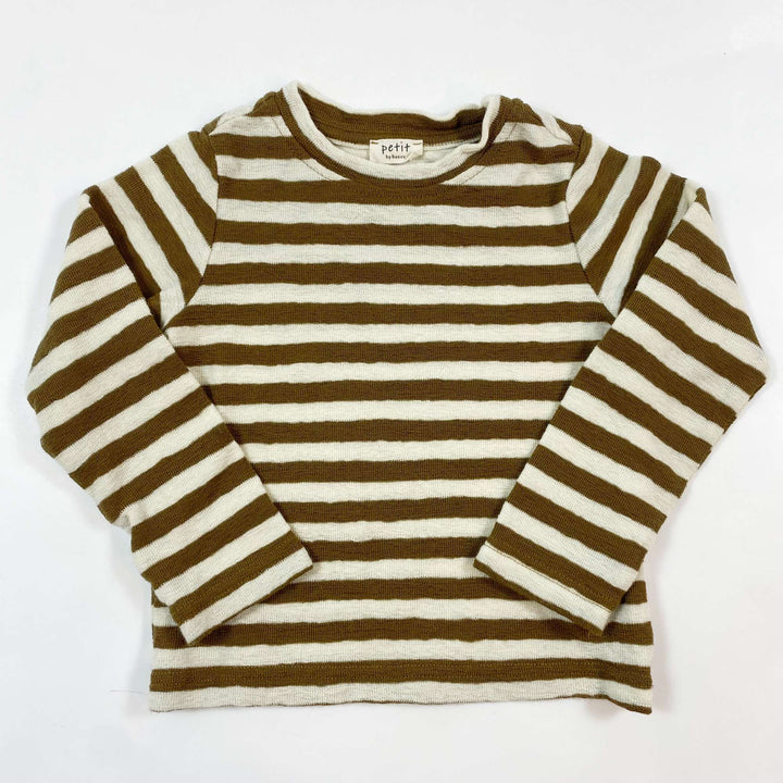 Petit olive striped merino jumper 3Y/98 1