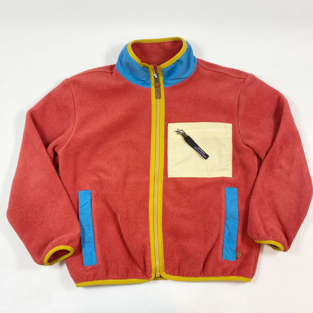 Patagonia colour block zip fleece jacket S/7-8Y 1