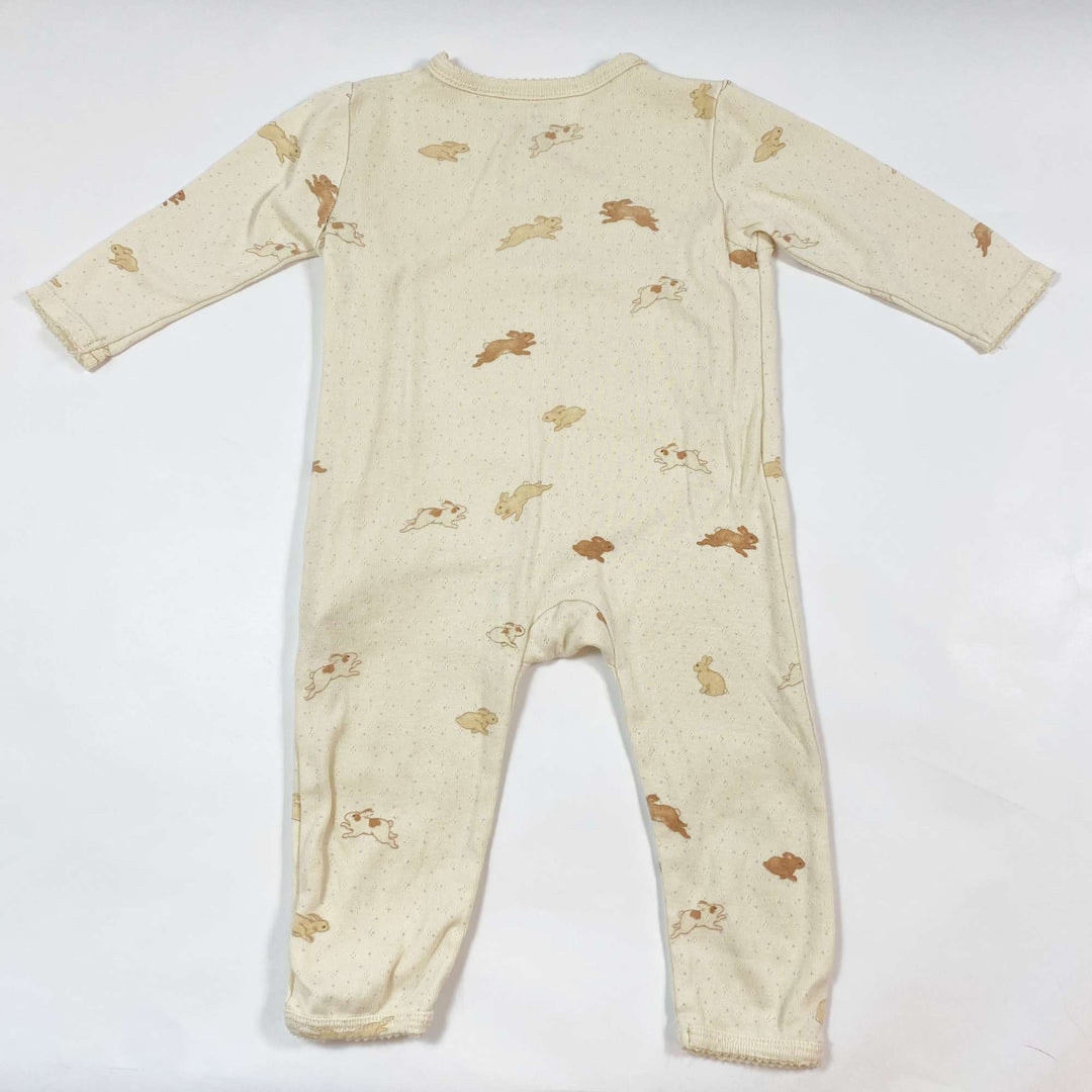 Konges Slojd pointelle bunny print onesie 6M/68 3