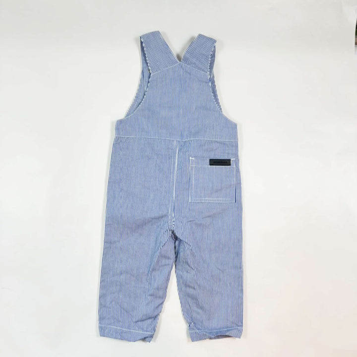 Jacadi blue striped dungarees 12M/74 2