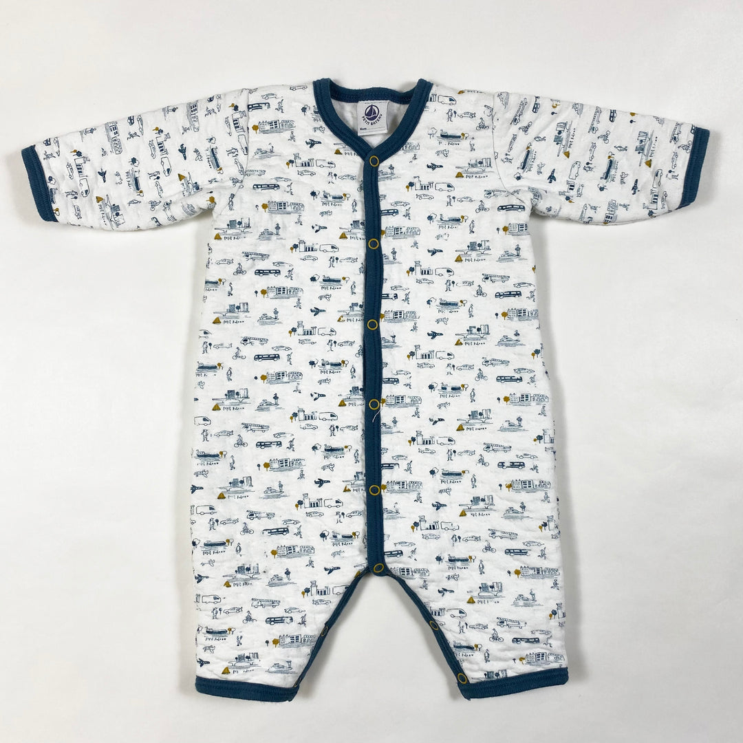 Petit Bateau city print jumpsuit 3M/60 1