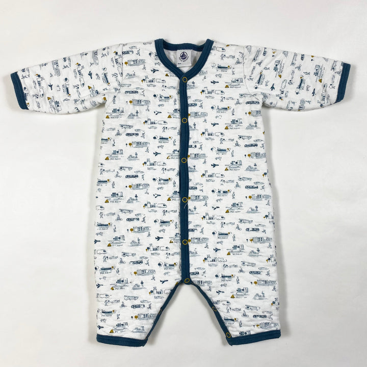 Petit Bateau city print jumpsuit 3M/60 1