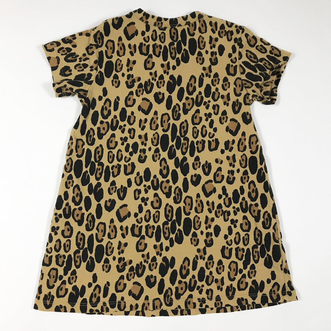 Mini Rodini leopard print short-sleeved dress 80-86