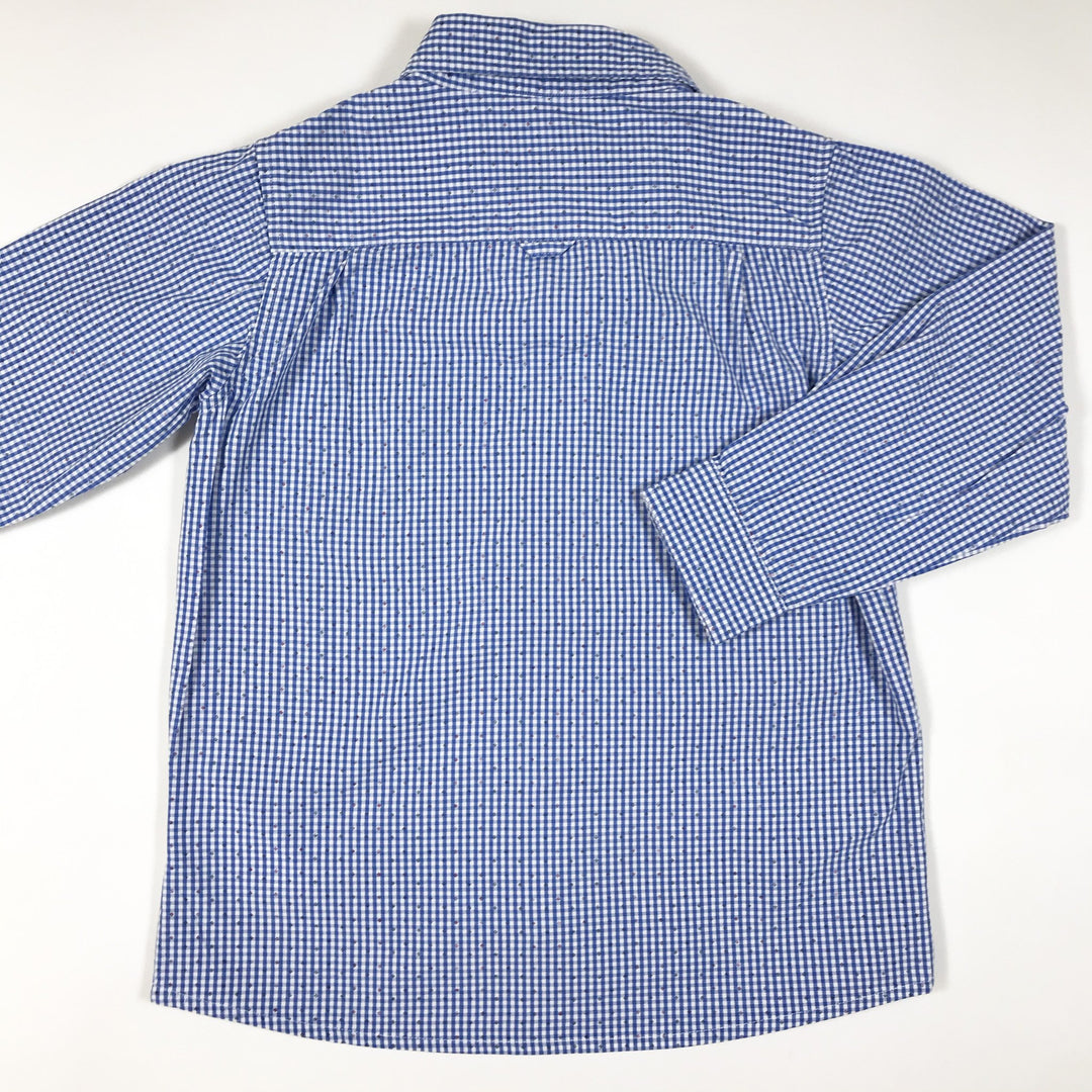 Gant blue long-sleeved gingham shirt 36M/98