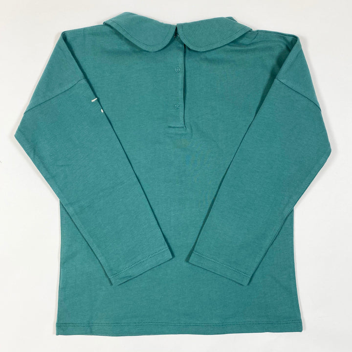 Gray Label sea green long-sleeved collar tee Second Season 3-4Y