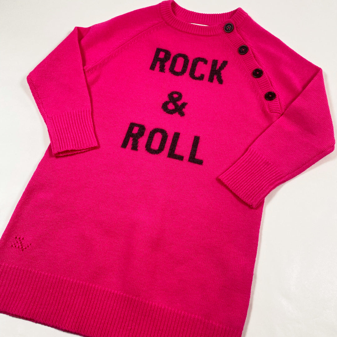 Zadig & Voltaire hot pink Rock & Roll pullover dress 6Y 2