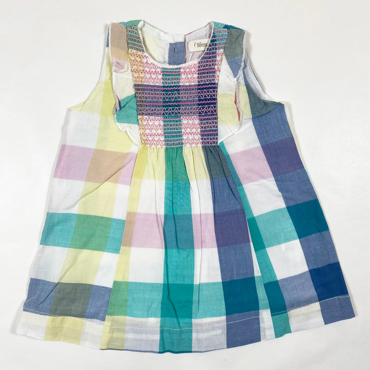 Sfera checked smocked dress 3-6M/62-68 1