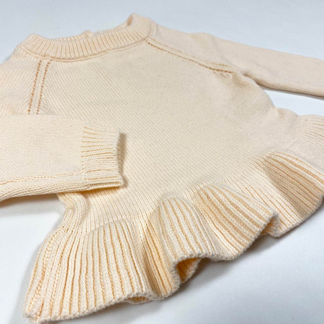 Jamie Kay peachy peplum detail jumper Second Season 3-6M