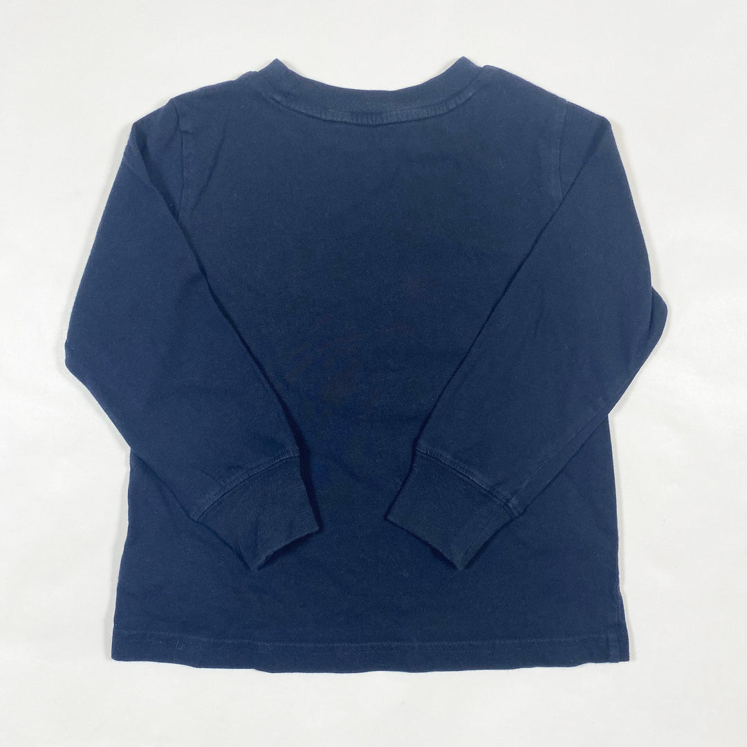 Ralph Lauren navy crest longsleeve 2/2T 2