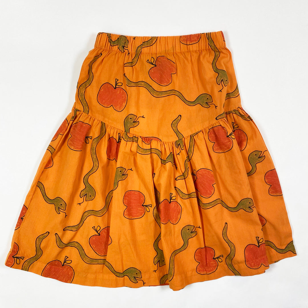 The Animals Observatory orange Turkey apples & snakes print skirt Second Season 8Y