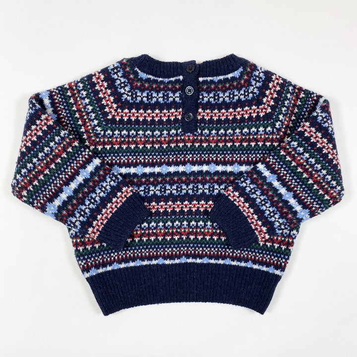 Thomas Brown blue traditional knit pullover 12-18M