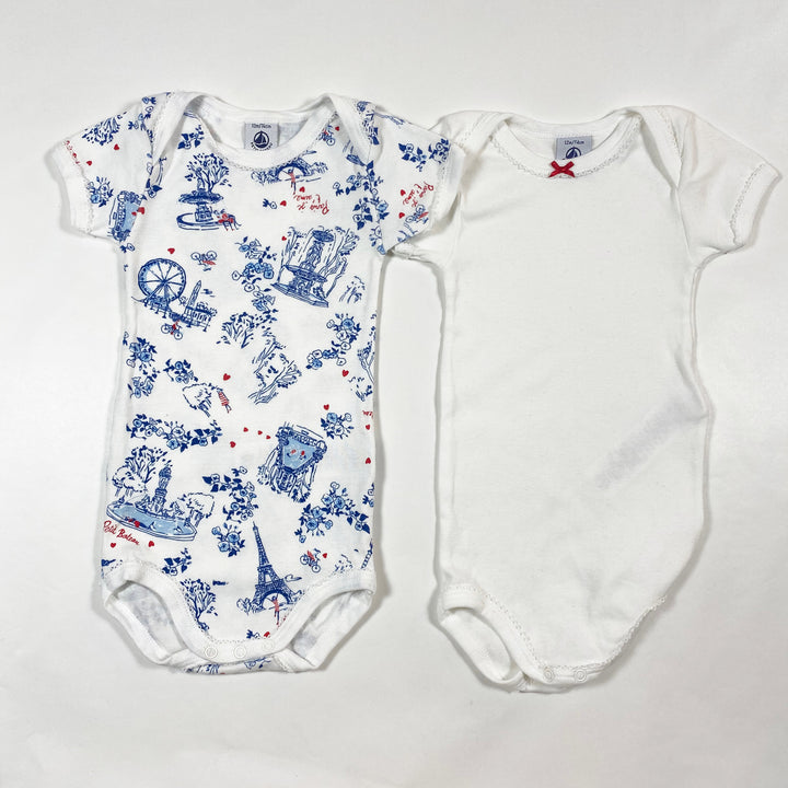 Petit Bateau white and Paris body 12M/74 1