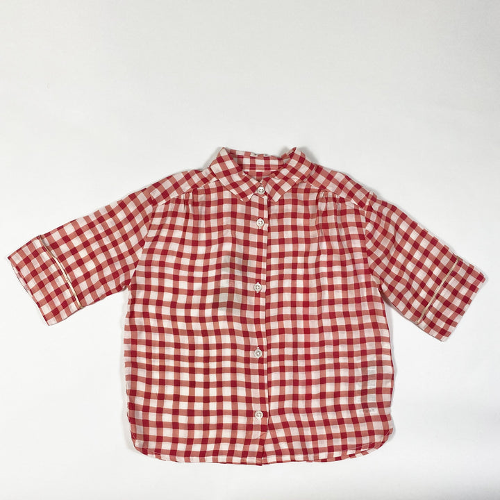 Bellerose gingham blouse Second Season 8Y