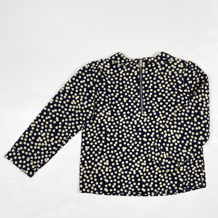 Bonpoint navy polka dot blouse 6Y 2