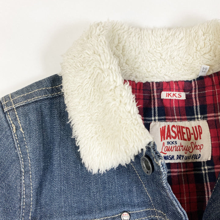 IKKS denim jacket with faux fur collar Second Season 3Y