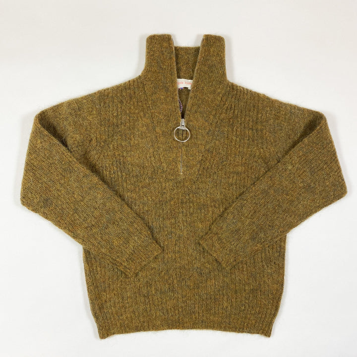 Simple Kids ginger half-zip alpaca knit jumper "Mira" Second Season diff. sizes