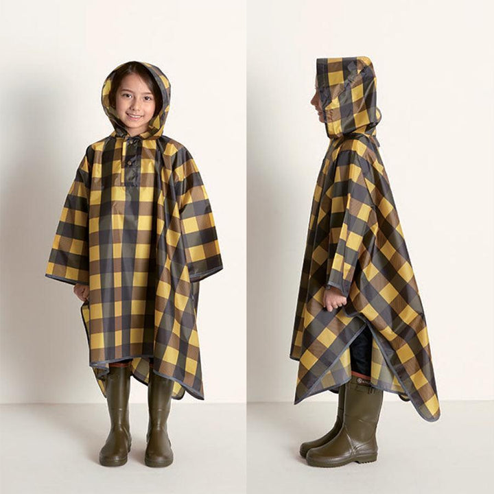 Danke Design tartan rain cape with front pocket Second Season One size