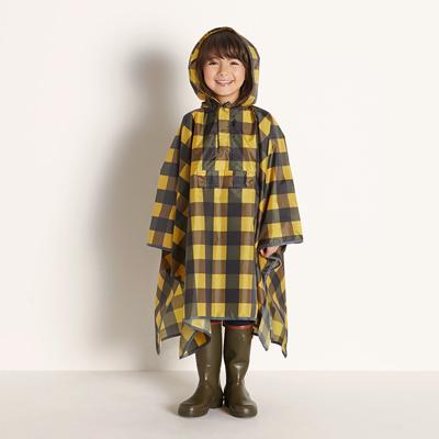 Danke Design tartan rain cape with front pocket Second Season One size