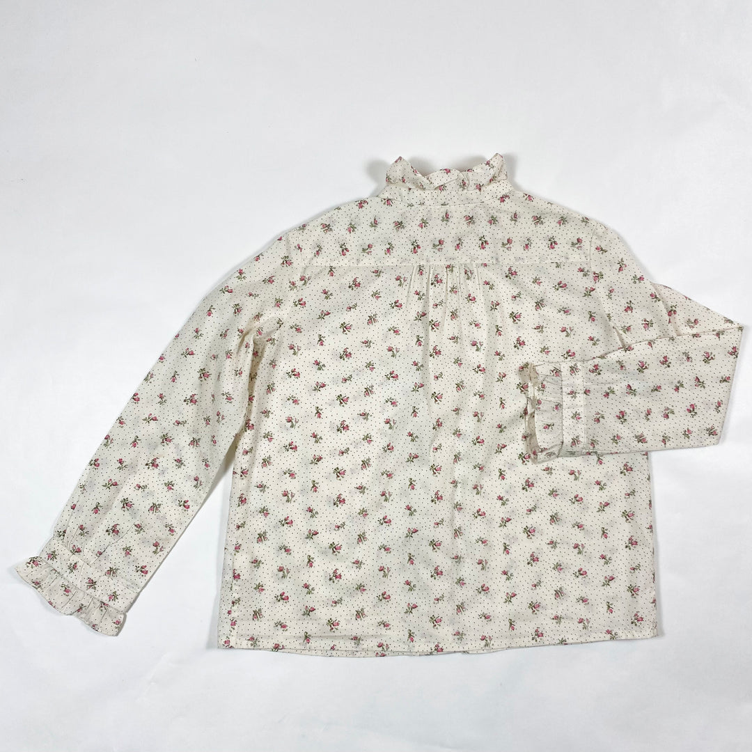 Bonpoint polkadot rose print blouse 6Y 3