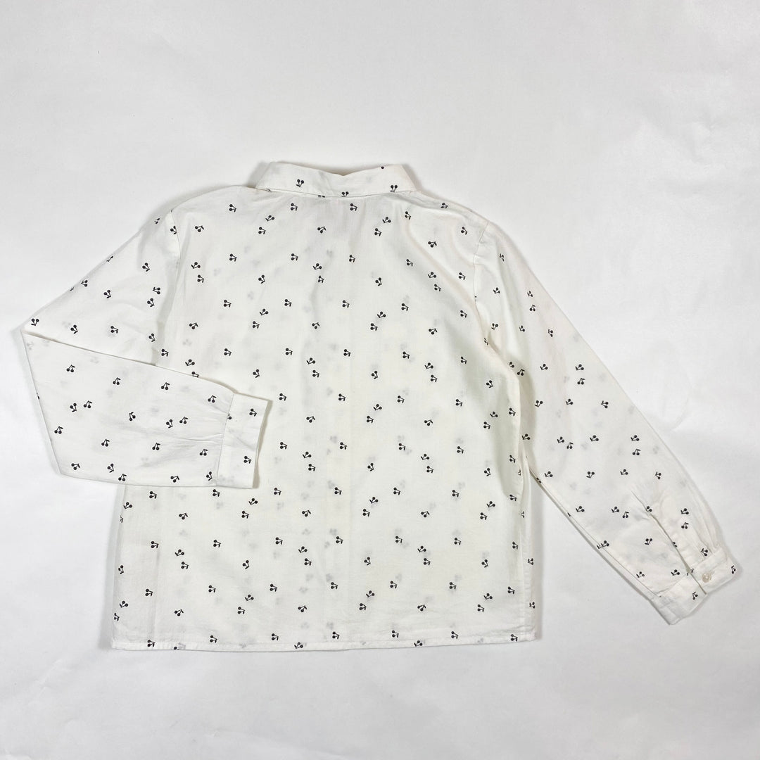 Bonpoint white cherry print blouse 6Y 3