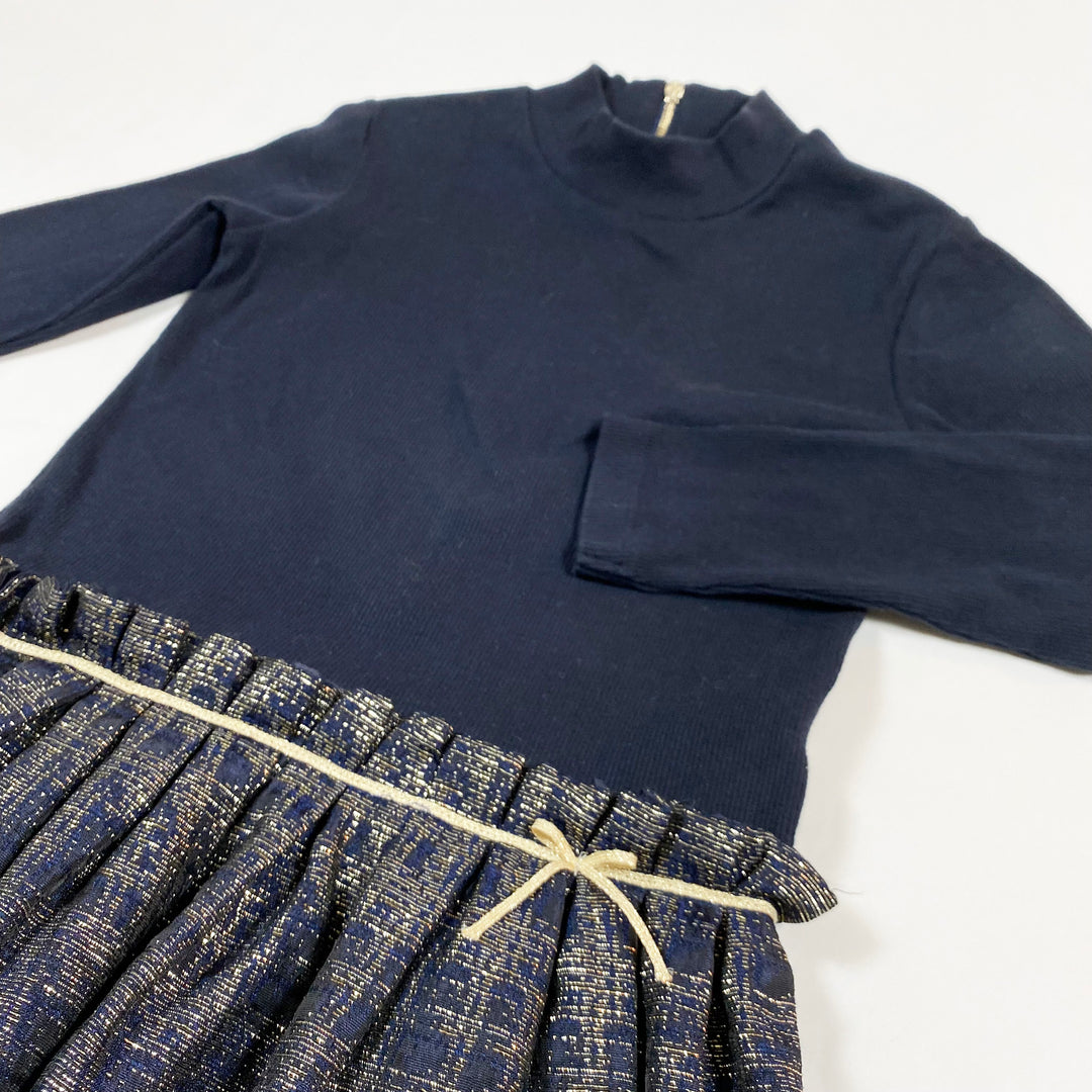 Tartine et Chocolat navy festive dress 6Y 2