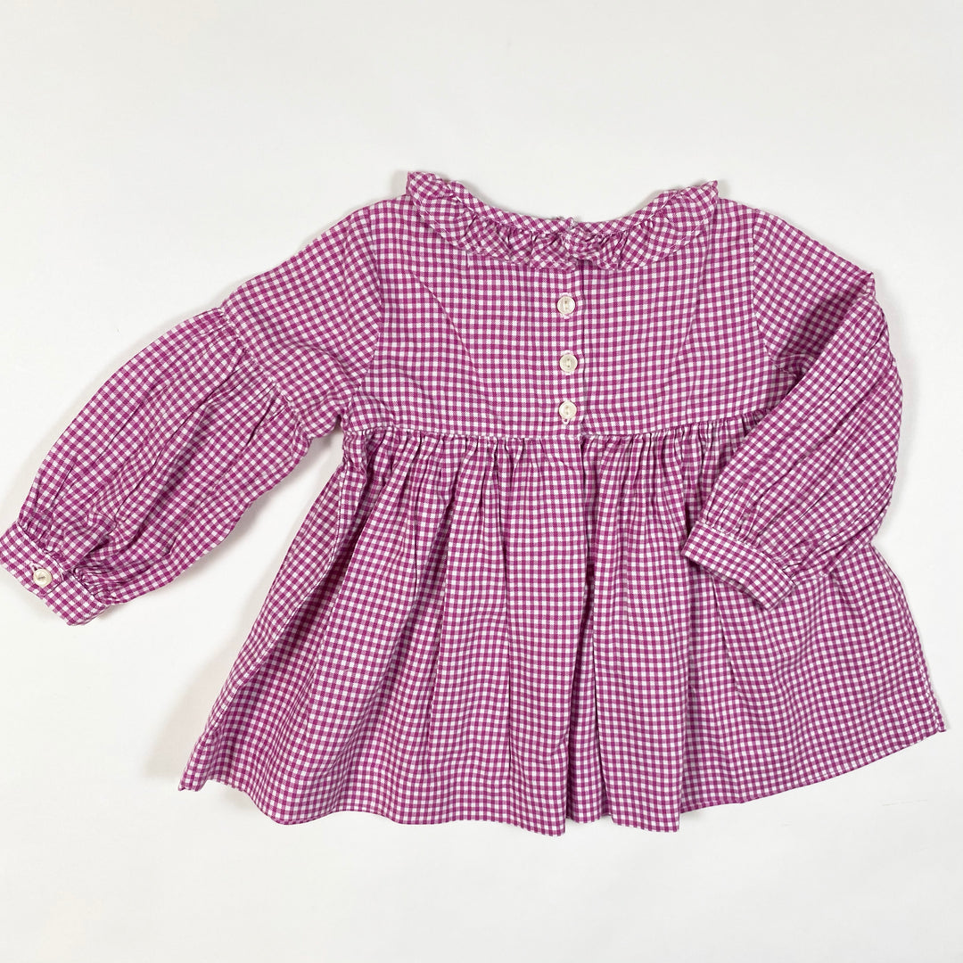 Ralph Lauren fuschia gingham blouse 18M