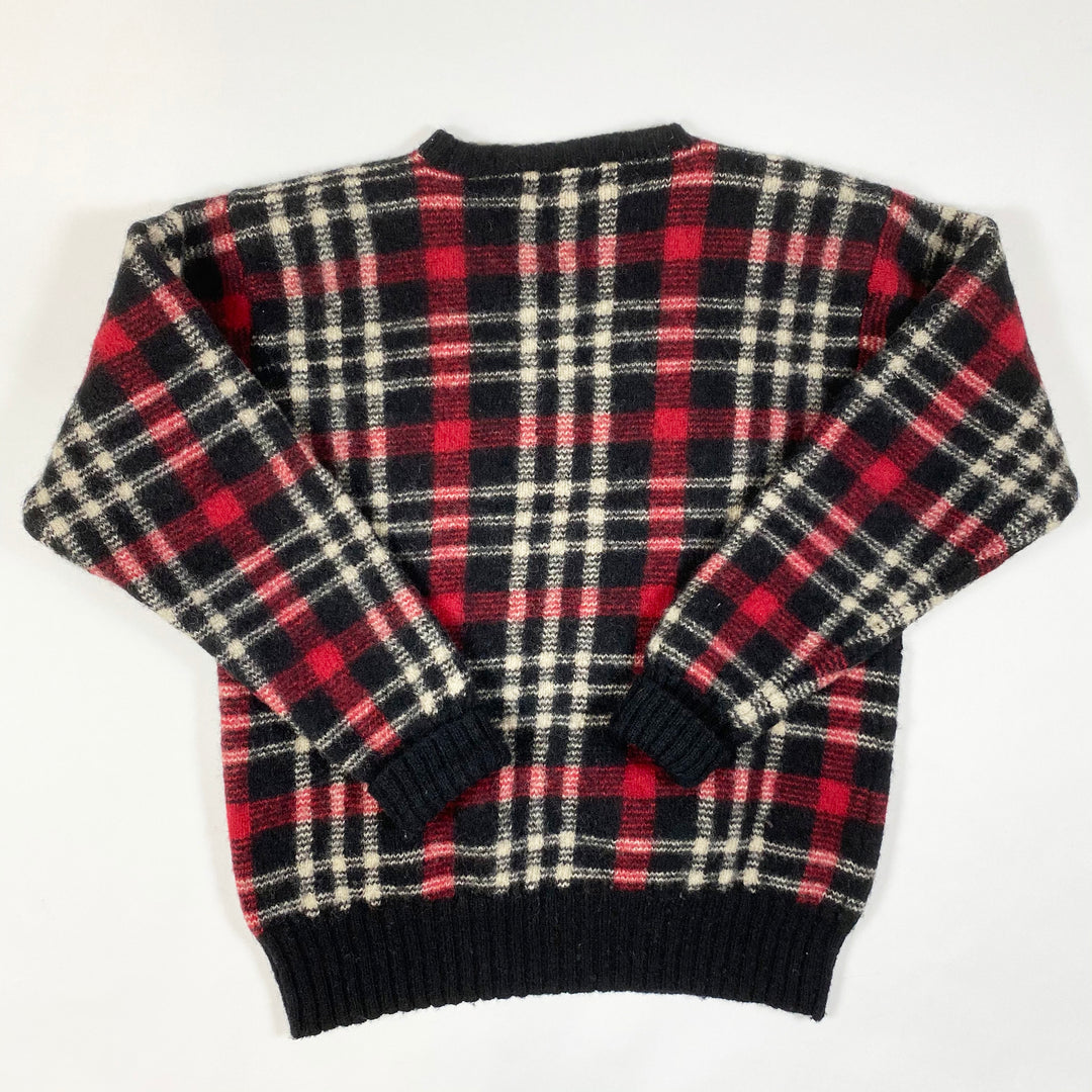 Ralph Lauren Vintage Schottenkaro-Wollpullover M/ca10-12Y