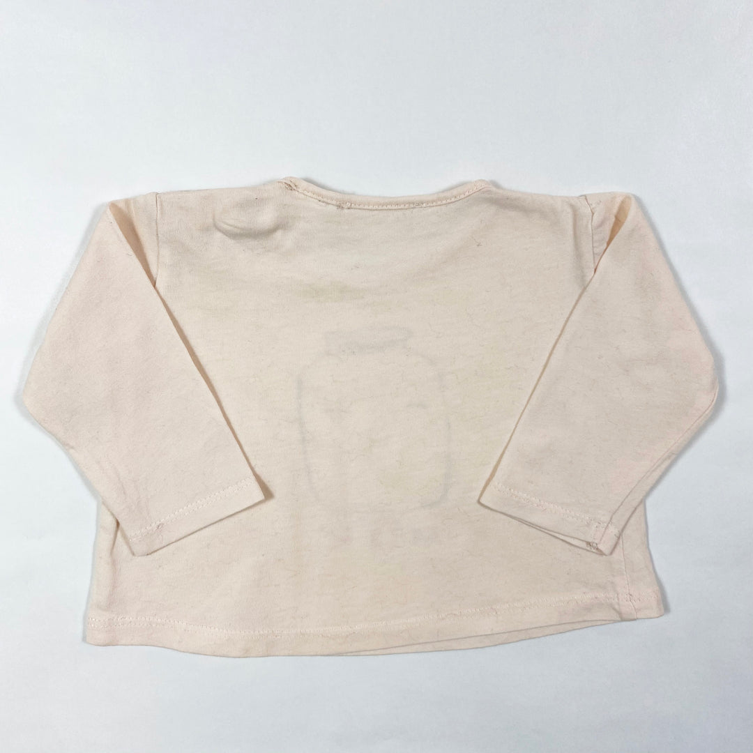 Zara milk long-sleeved t-shirt 3-6M/68