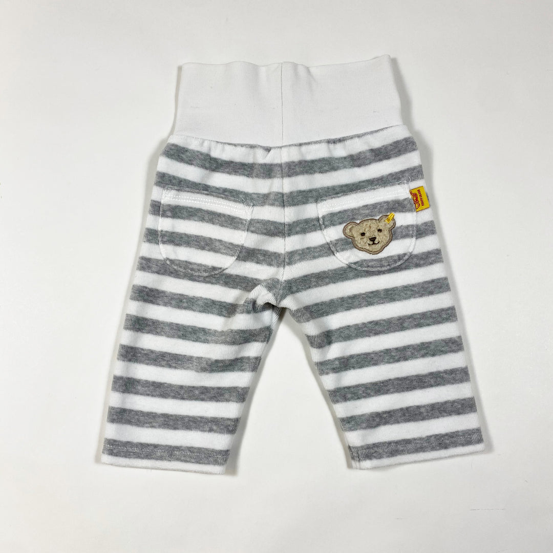 Steiff striped velour baby pants 56/2M