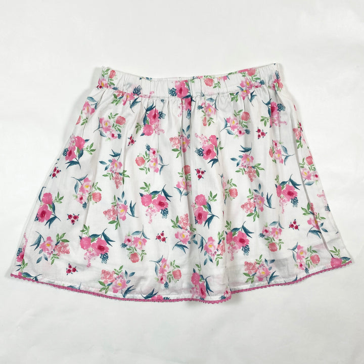 Benetton white/pink floral skirt 8-9Y/140 1