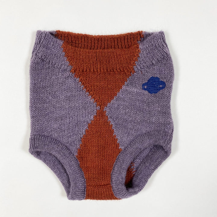 Bobo Choses purple red knit bloomers Second Season diff. sizes