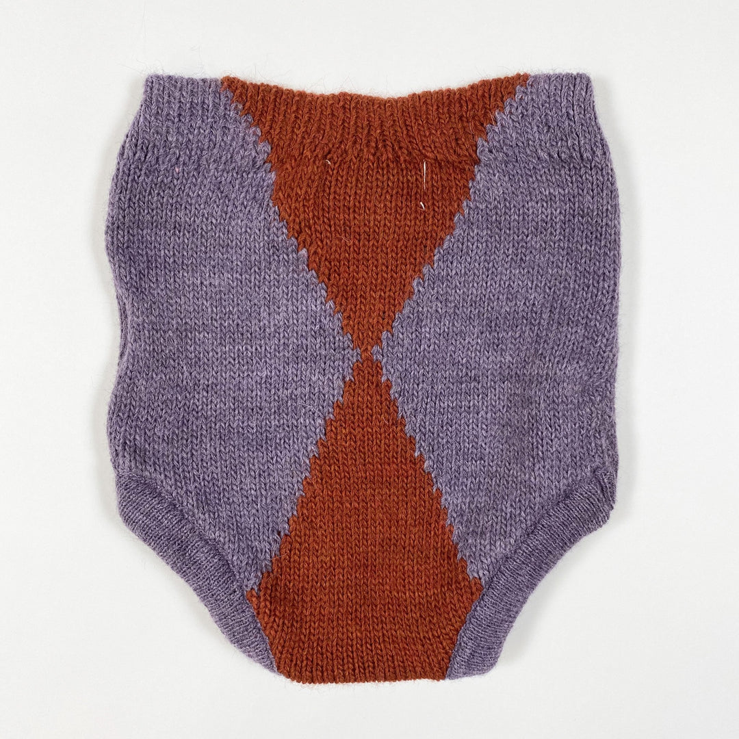 Bobo Choses violett-rot gestrickte Pumphose Second Season 18-24M