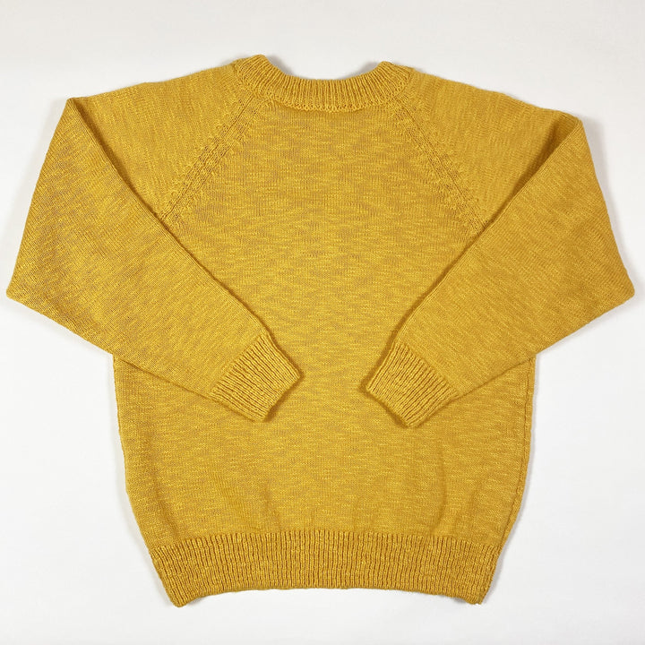 Jelly Mallow gelber Smile-Baumwollstrickpullover Second Season 4-5Y