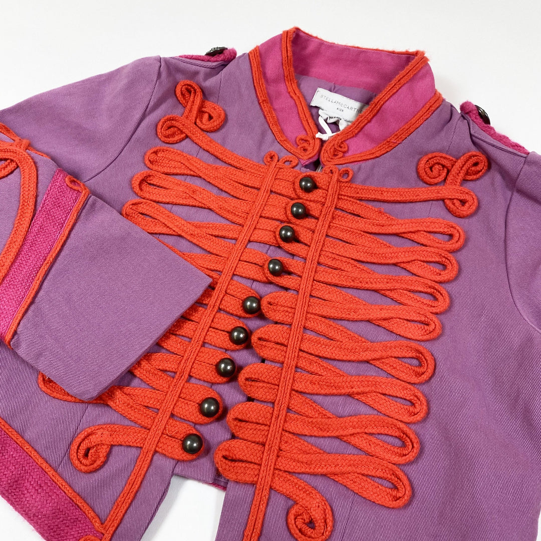 Stella McCartney Kids purple braided military jacket Second Season diff. sizes