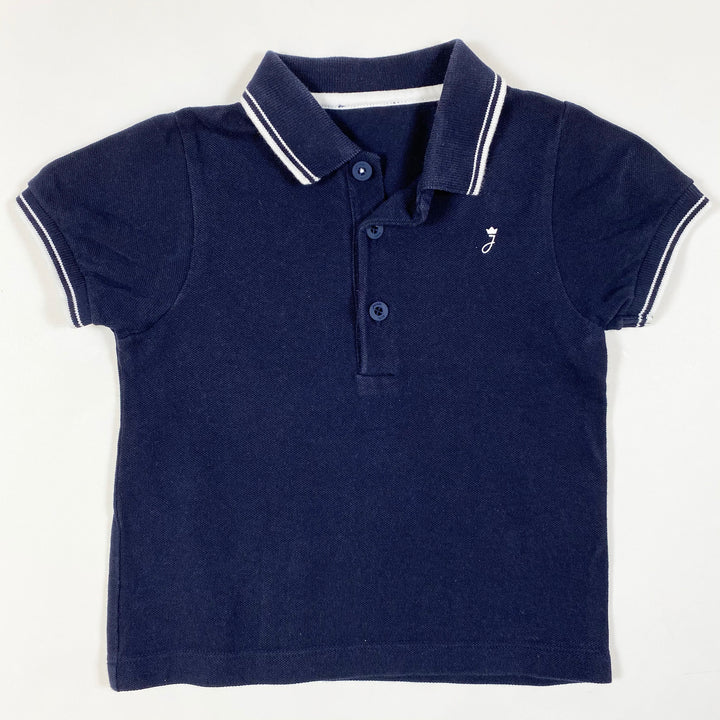 Jacadi marineblaues Kurzarm-Poloshirt 18M