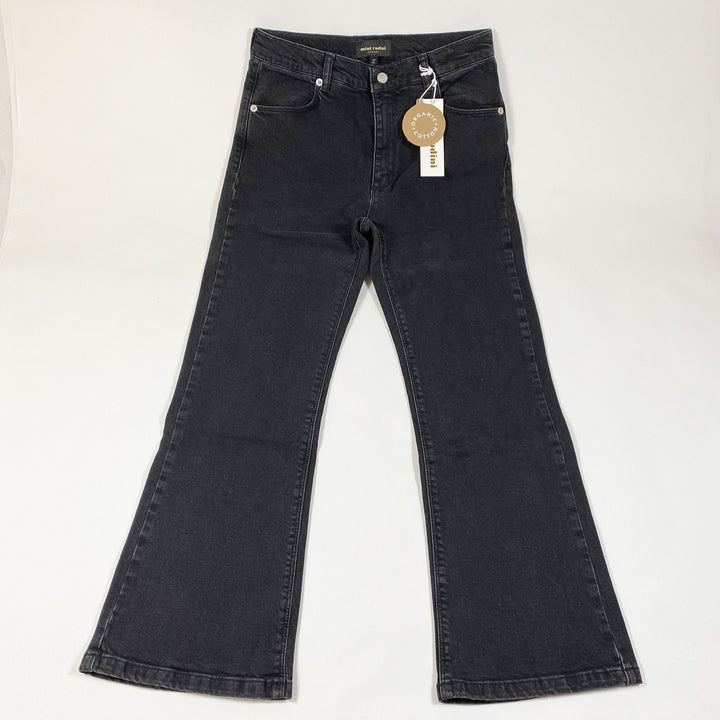 Mini Rodini schwarze Schlaghosen aus Denim Second Season 140/146