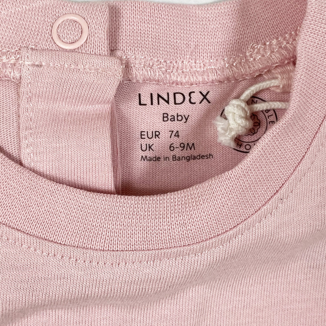 Lindex pink t-shirt with "okay" print 6-9M/74