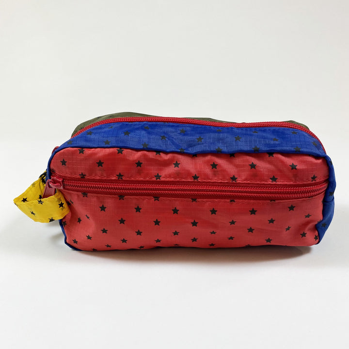 Bonton khaki/blue/red nylon patch pencil case Second Season