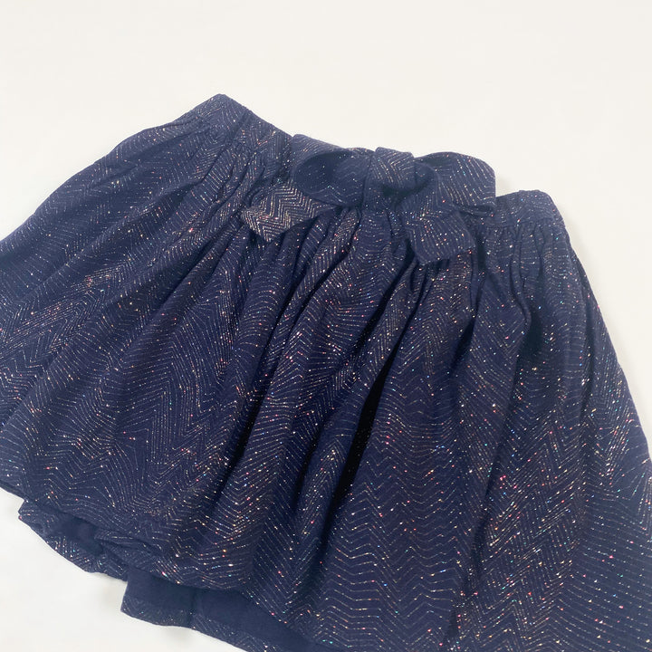 Simple Kids navy glitter skirt 4Y 2