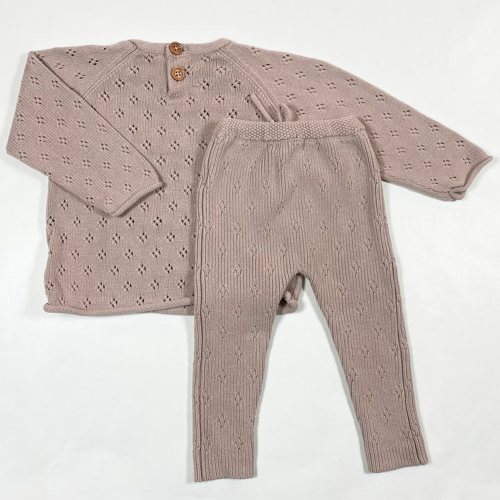 Ponponia soft purple knit set 1-2Y 4